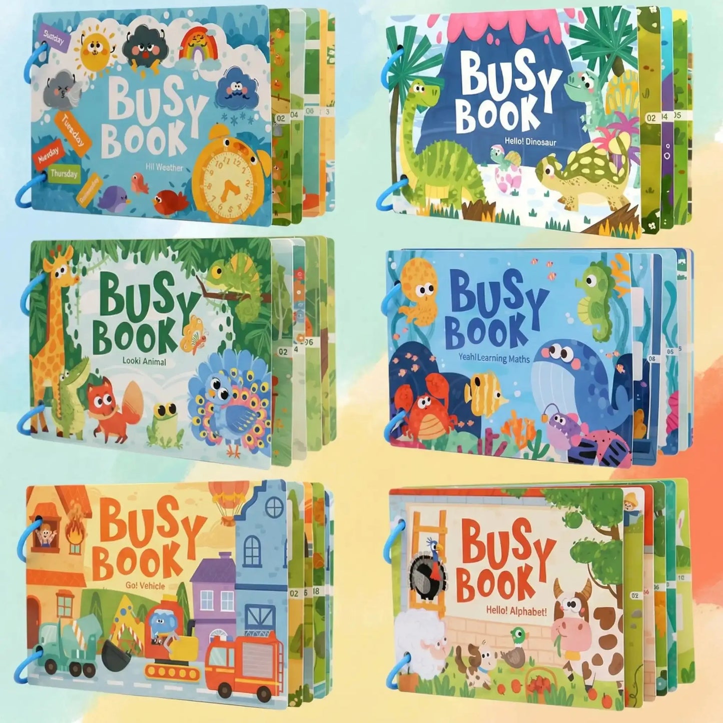 Livre Educatif Pour Enfants 2 à 6 ans - Busy Book Montessori - Educatifs Jeux