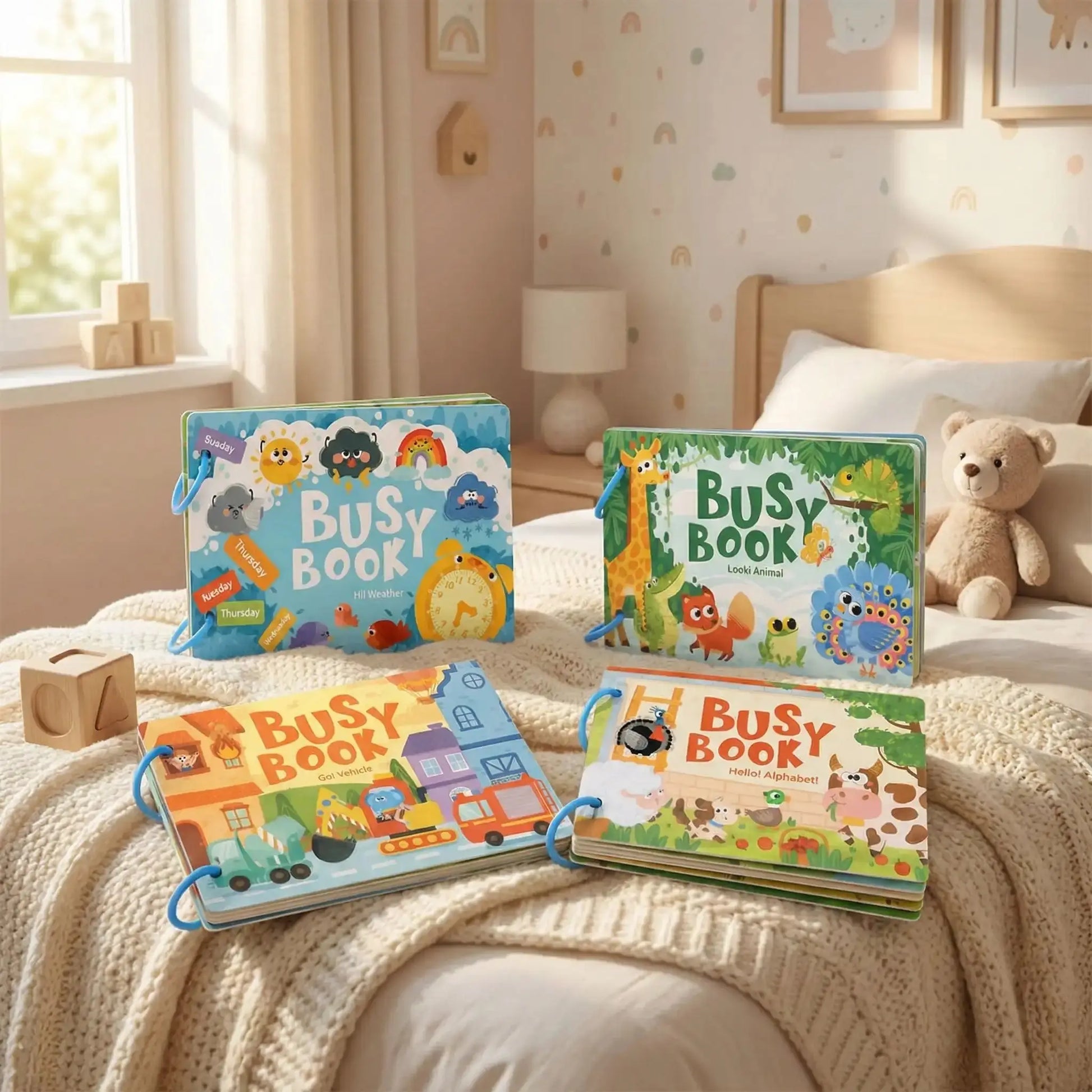 Livre Educatif Pour Enfants 2 à 6 ans - Busy Book Montessori - Educatifs Jeux